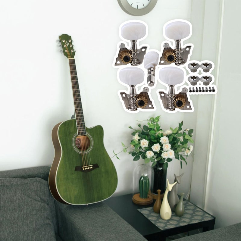 Sevender 2R2L Semiclosed Banjo Strings Tuning Pegs Tuners Machine Heads Turning Keys - Image 4